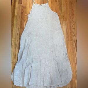Laura Bianchi | Dresses | Laura Bianchi Maxi Tank Dress Medium Gray Slide Slit 0 Linen | Poshmark Laura Bianchi | Dresses | Laura Bianchi Maxi Tank Dress Medium Gray Slide Slit 0 Linen | Poshmark